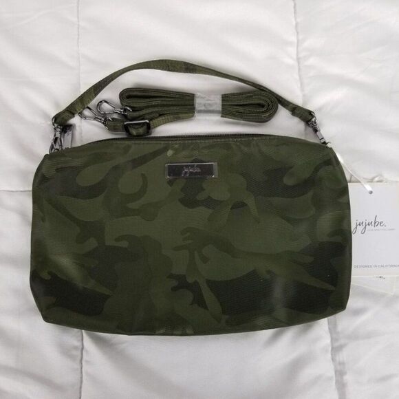 JuJuBe Camo Green Be Quick Paci Pod Bundle Bag Clutch Zip Around Pouch Accessory - Picture 10 of 11